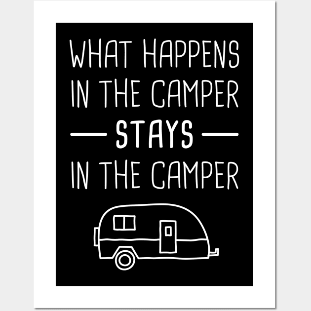 Funny RV Camper Quote Wall Art by MeatMan